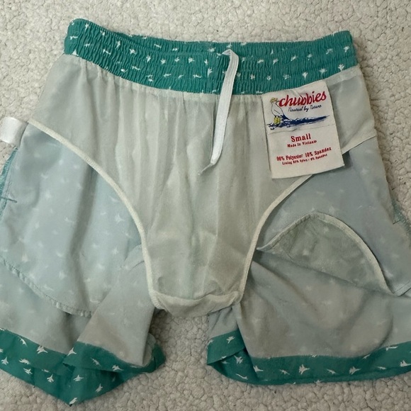 NWOT Chubbies Green Athletic Shorts with Elastic Waistband - Picture 8 of 11